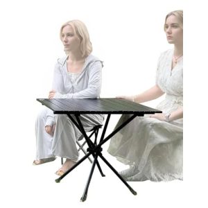 HASIKA Folding Camping Table Large Size Portable Camping Side Table for Outdoor, Beatch, Tailgating, Picnic, Grilling
