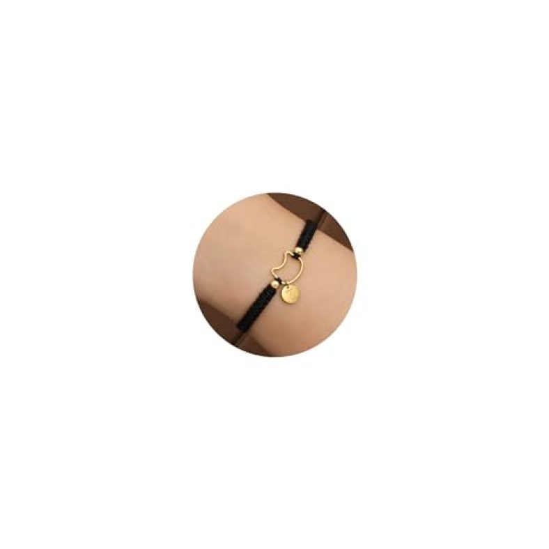 Initial Bracelet for Women Handmade Braided Bracelets Birthday Gifts for Women Letter Charm Bracelet Cute Jewelry for Women Friendship Bracelet Cute G
