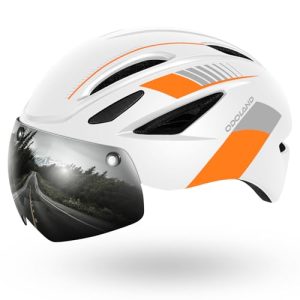 Odoland Adult Bike Helmet with Detachable Magnetic Sun Visor, Bicycle Helmet Mountain Road Bike Cycling Certified Lightweight Adjustable Helmet for Me