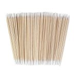 Pointed Cotton Swabs – 4 Inch Microblading Cotton Buds with Wooden Sticks – Precition Tip Cotton Swabs for Makeup Touch-ups – Tattoo Permanent Supplie