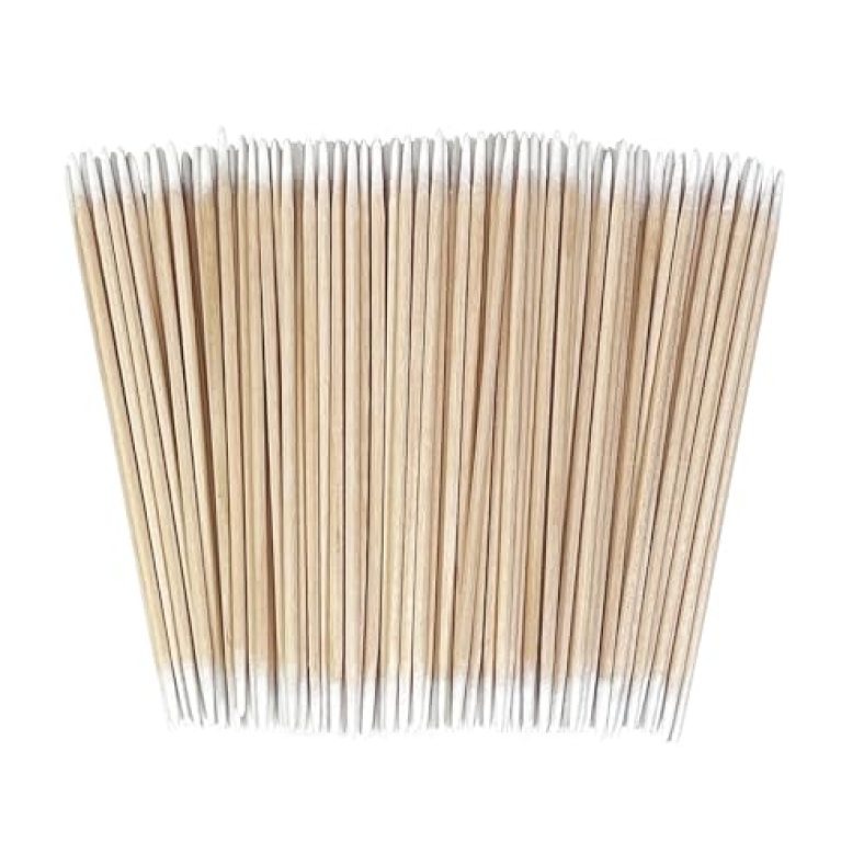 Pointed Cotton Swabs – 4 Inch Microblading Cotton Buds with Wooden Sticks – Precition Tip Cotton Swabs for Makeup Touch-ups – Tattoo Permanent Supplie