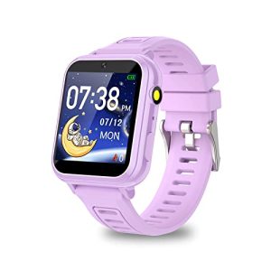 Retysaz Kids Smart Watch,24 Game Smart Watch for Kids, Fashion Smartwatches for Children 3-14 Great Gifts to Girls Boys (Purple)