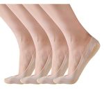 RIIQIICHY No Show Socks Womens Low Cut Liner Non-Slip Thin Causal Line for Flats Boat 4 to 6 Pack 8-11 4nude