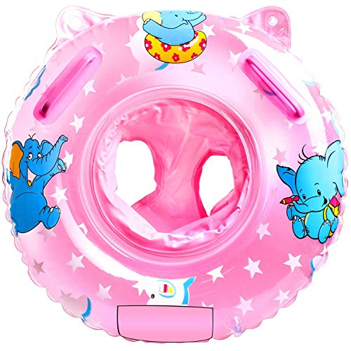 Sealive Baby Swimming Float, Toddler Floaties with Infant Seat Boat & Double Handle, Childrens' First Swim Ring, Bathtub Toys Pool Accessories for Kid