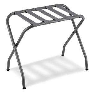 SONGMICS Luggage Rack, Luggage Rack for Guest Room, Suitcase Stand, Steel Frame, Foldable, for Bedroom, Gray URLR64GS Gray 1 Pack