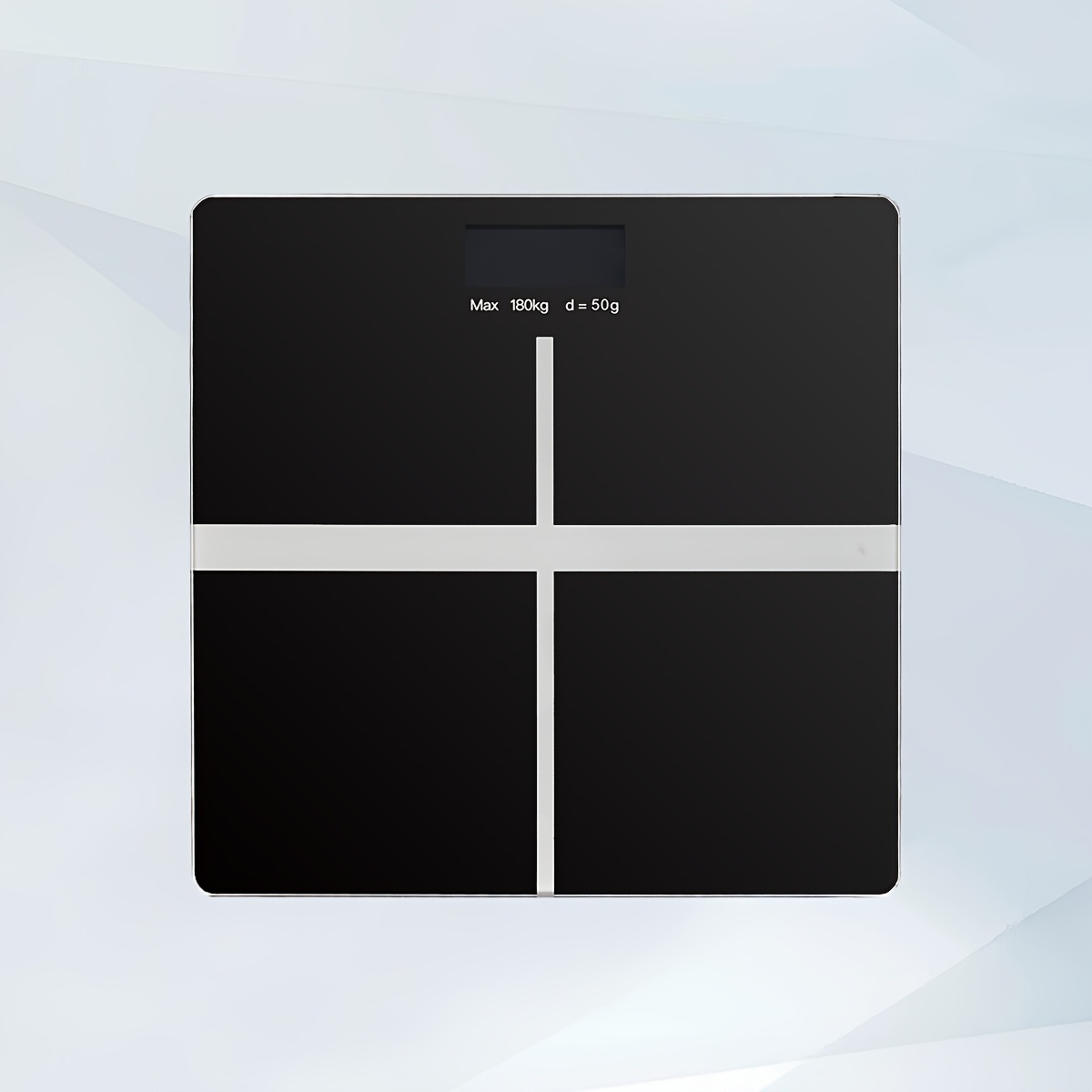 TEMU 1pc Digital Bathroom Scale With Lcd Display - , Compact Bathroom/bedroom Scale, Battery-powered Body Weight Scale (no Battery Included) - Ideal