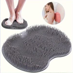 TEMU 1pc Lazy Foot Massager Foot Pad Home Bathroom Non-slip Suction Cup Foot Scrubber Leg Pad, Foot Care, Foot Care Products For Feet, Shower Foot