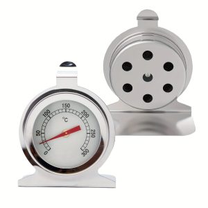 TEMU 1pc, Oven Thermometer, 0-300°c, Oven Grill Thermometer, Instant Read Stainless Steel Thermometer For Kitchen, Cooking, Baking, Kitchen Stuff