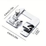 TEMU 1pc Silvery Iron Alloy Presser Foot For Sewing Machines – Easy-to-install Household Multifunctional Electric Sewing Accessories