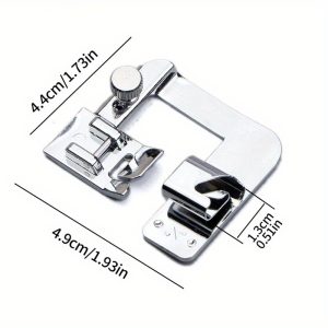 TEMU 1pc Silvery Iron Alloy Presser Foot For Sewing Machines - Easy-to-install Household Multifunctional Electric Sewing Accessories