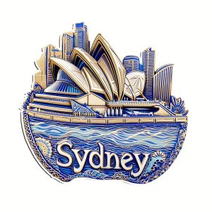 TEMU 1pc Sydney Opera House Fridge Magnet - Acrylic & Rubber Soft Magnet, Cityscape Magnet, Landscape Magnet, Decoration, Gift, Refrigerator Magnet