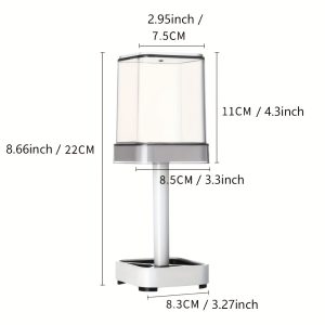 TEMU 1pc Toothbrush Holder With Mouthwash Cup, Couple Toothbrush Storage Rack, Toothbrush Storage Organizer, Minimalist Style Toothbrush Holder &