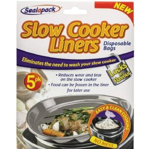 TEMU 5 X Slow Cooker Liners Cooking Bags Round & Oval For Cookers Disposable Bags New 5pc