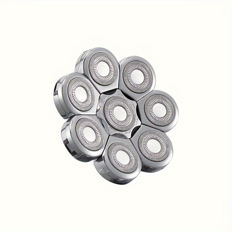TEMU 8 Blades Electric Shaver Replacement Heads, Shaver Replacement For Electric Shaving Bald Tool, Head And Face Electric Shaver Head
