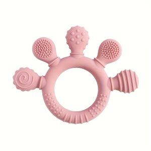 TEMU Baby Teething Toys, Baby Teethers, Food Grade Silicone Teethers, Baby Care Rings, Toys, Gifts For Kids, Newborn Accessories