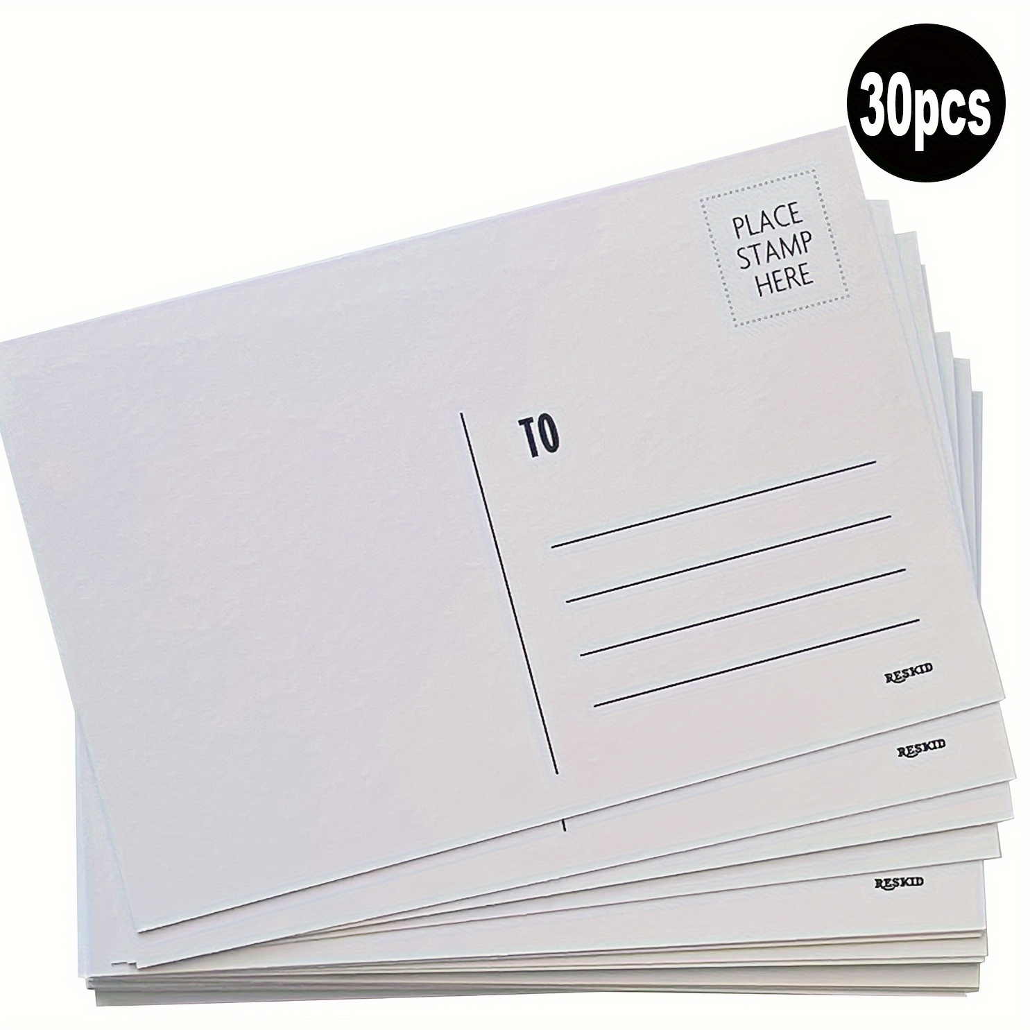 TEMU Blank Postcard Set Of 30 White 4x6 Postcards, Blank Postcards For Mailing, Postcard Paper Cards, Bulk Postcard Pack