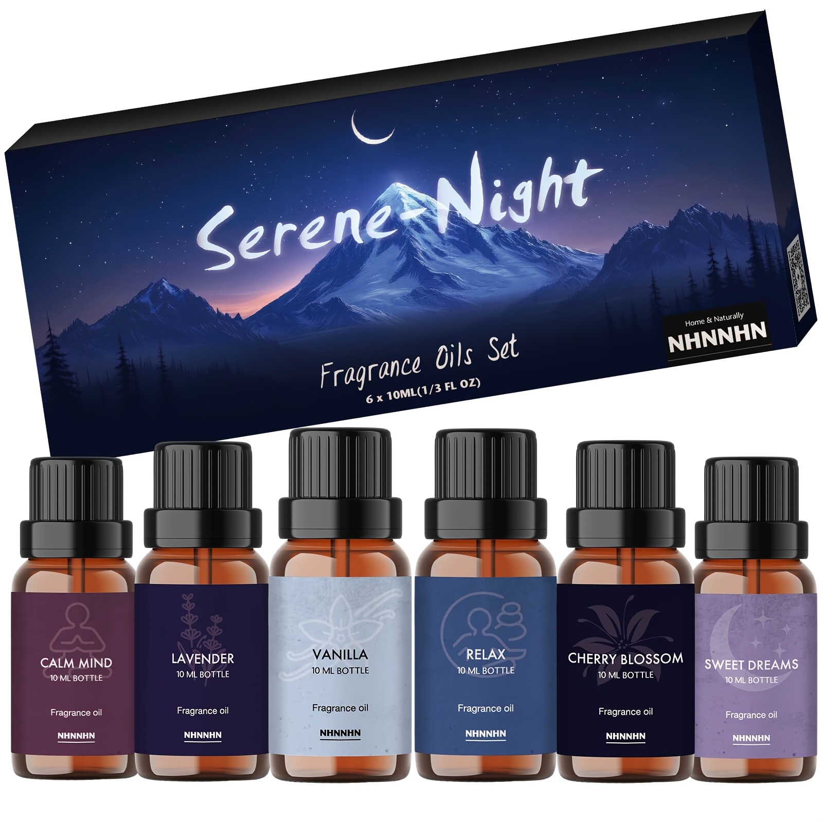 TEMU Essential Oils Set, Scented Fragrance Oil Essential Oils Kit For Diffuser (6x10ml) - , , Relax, Lavender, Cherry , Vanilla Oils Gift