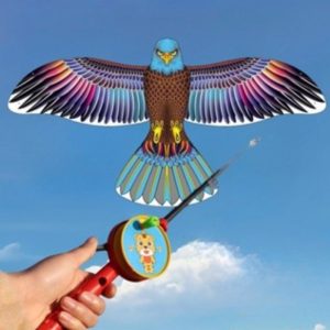 TEMU Handheld Cartoon Eagle Bird Kite With String Fishing Rod Handheld Dynamic Fishing Rod Kite Kite Indoor Decoration Kite