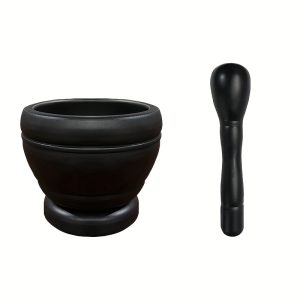TEMU Large Pestle And Mortar Set Natural Spice & Crusher Grinder Durable Masher