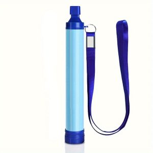 TEMU Outdoor Water Filter Personal Water Filtration Straw Emergency Survival Gear Water Purifier For Camping Hiking Climbing Backpacking