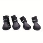 TEMU Pet Silicone Rain Boots Non-slip Waterproof Wear-resistant Soft Bottom Can Not Drop Dog Shoes Small Dogs And Cats Teddy Rain Boots