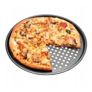 TEMU Pizza Pan, Round Baking Pan, Pizza Pan, Cake Baking Pan, Oven Baking Pan, Pan, Pizza Baking Accessories, Pizza Pan, Durable Baking Pan, Round