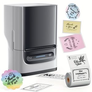 TEMU Pm220 Thermal Printer - Barcode Printer, Wireless Printer, Portable Printer, Compatible With Smartphones And Computers, Label Printer,