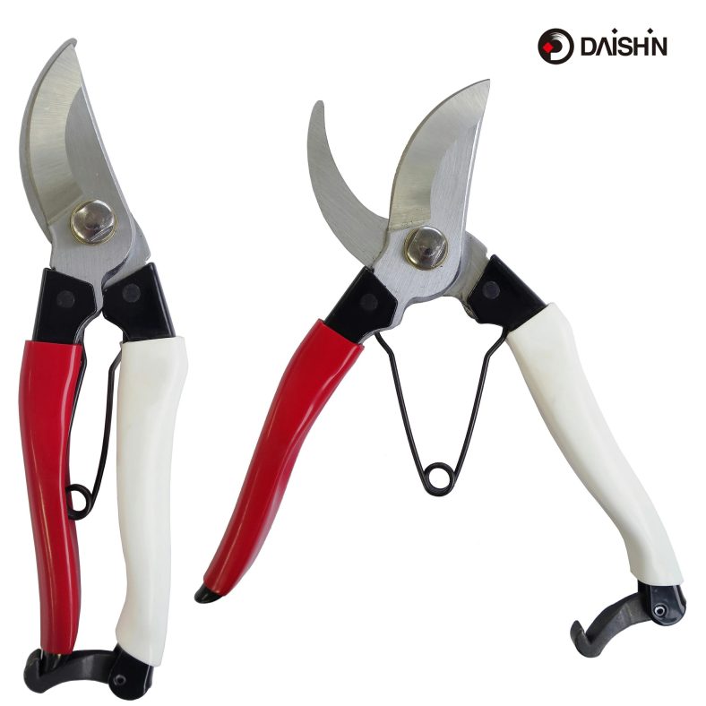 TEMU Stainless And White Pruning Shears – Lightweight, Easy-to-use Gardening Tools For Women, Home Gardening, Agriculture, And Harvesting –