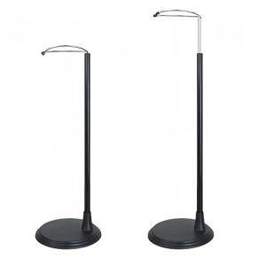 ZITA ELEMENT 2 Pcs Adjustable Doll Stand Base for 18 Inch Girl Doll and Other 14 Inch -18 Inch Doll - Black Color Doll Holder