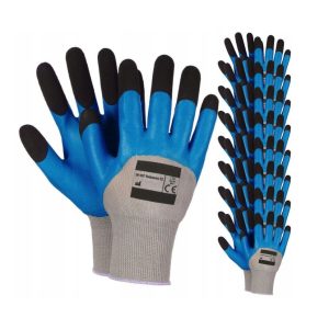 TEMU 10 Pairs Of Gloves, Work Gloves, Foam, Strong, , Waterproof, Size 8, 9, 10, Protective Gloves, Bhp Gloves, Coated Gloves, Foam Work Gloves,