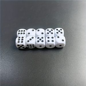 TEMU 10pcs Dice Set, White Dice For , Table Game, Board Game, Dice Game