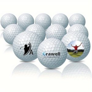 TEMU 12pcs Personalized Golf Balls - Custom Golf Balls For Men - Customized Text Or Golf Balls - Gifts For Men, Golfers, Golf Lovers - Golf Course