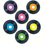 TEMU 18pcs Colorful Records Bulletin Board Cutouts Colorful Records Cut Outs For Bulletin Board, Paper Records, Music Classroom Décor, Record Party