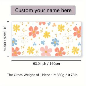 TEMU 1pc, Name Customized Beach Towel, Personalized Super Absorbent Swimming Towel, Comfortable Beach Towel, Fashionable Pool Towel, Beach