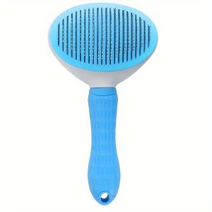 TEMU 1pc Pet Grooming Brush, Dog Brush, Cat Brush, Rabbit Hair Brush, Shedding Brush, Dog Grooming Brush, Self-cleaning Pet Grooming Brush, Used For