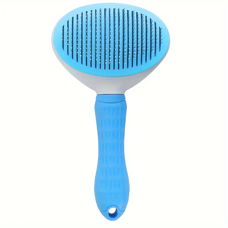 TEMU 1pc Pet Grooming Brush, Dog Brush, Cat Brush, Rabbit Hair Brush, Shedding Brush, Dog Grooming Brush, Self-cleaning Pet Grooming Brush, Used For