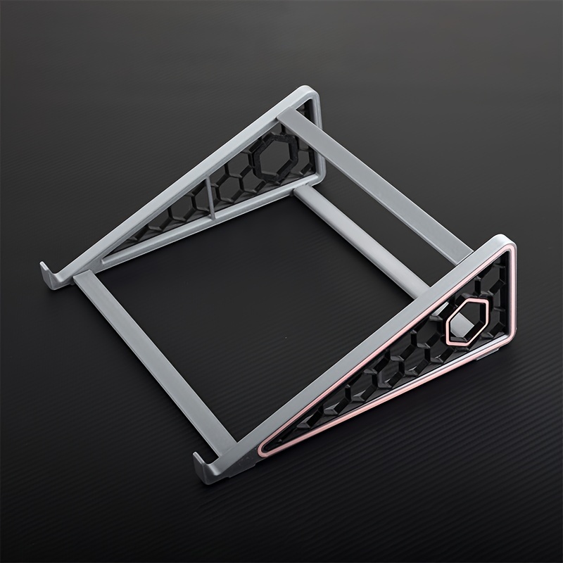 TEMU 1pc Portable Laptop Stand, Ventilated Cooling, Detachable Design, Ergonomic Notebook Holder, Adjustable Laptop Stand, Notebook Stand