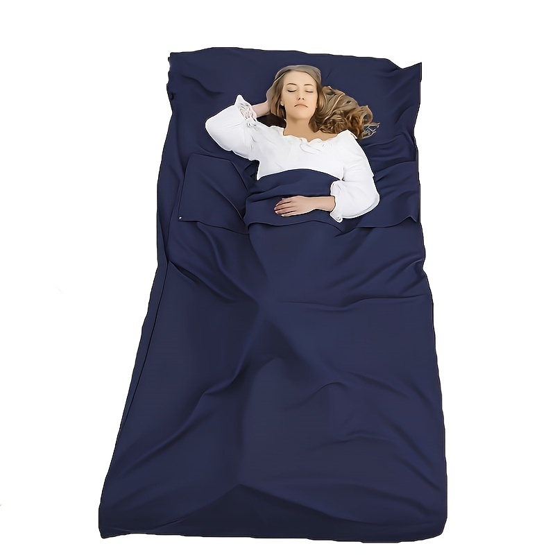 TEMU 1pc Rv Sleeping Bag Lining, Outdoor Travel Sleeping Bag Liner, Portable Sheets, Suitable For Rv Camping Trips, Thin