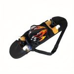 TEMU 1 Set Of Shoulder Bag, Skateboard Bag, Black Nylon Skateboard Bag, All Inclusive Mesh Bag Skateboard Bag, Universal Skateboard Bag, Suitable For