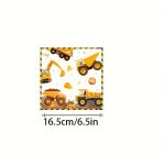 TEMU 20pcs/40pcs/60pcs/100pcs,construction Party Napkins,construction Party Decorations,dump Truck Tractor Disposable Paper Dinner Napkins For