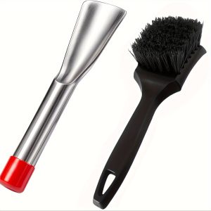 TEMU 2pcs Lawn Mower Deck Cleaning Brush Set, Lawn Mower Accessories, Lawn Mower Cleaning Tools, Lawn Mower , Lawn Mower Deck, Lawn Mower For The