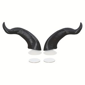 TEMU 2pcs Motorcycle Helmet Devil Horns Detachable Demon Horns Helmet Decorations For Cool Riding Gear Accessories, Motorcycle Helmet Cover, Helmet