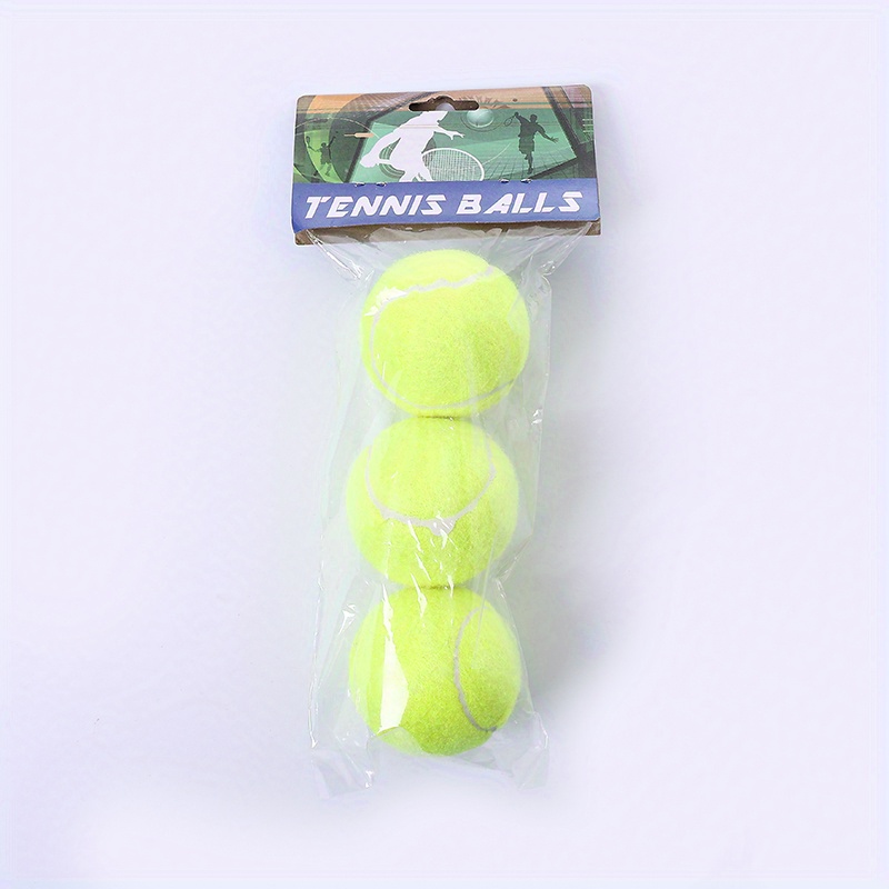 TEMU 3pcs Tennis Ball For Training And Competition, Tennis Ball Suitable For Beach, Park, Yard