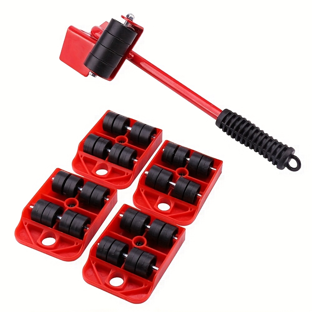 TEMU 4pcs Furniture Lifter Mover Tool 360 Degree Rotatable Sliders Furniture Lifter Furniture Sliders Heavy Duty Furniture Movers For Sofas