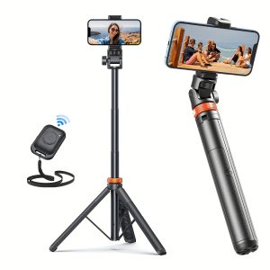 TEMU 62" Phone Tripod, Tripod For Iphone/ & Selfie Stick Tripod With Remote, Upgraded Iphone Tripod Stand & Travel Tripod, Solidest Cell Phone Tripod