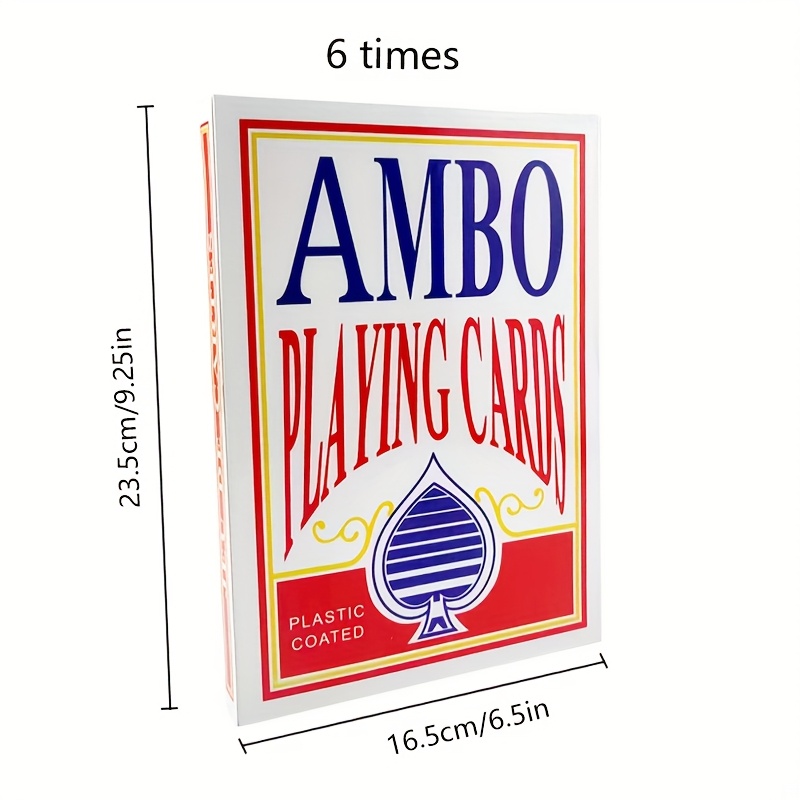 TEMU 6 Times 54 Cards/set Of Extra Large Playing Cards, Wedding Large Model Playing Cards, 4 Person Playing Cards