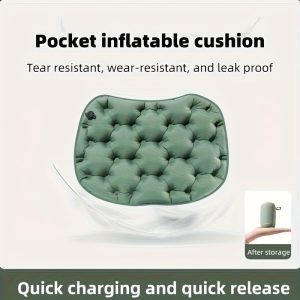 TEMU A Set Of Inflatable Seat Cushions, Outdoor Portable Folding Moisture-proof Cushions, Travel, Camping, Hiking, Concert Seat Cushions And Bottom