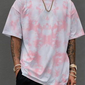 TEMU Camiseta Tie-Dye Masculina de