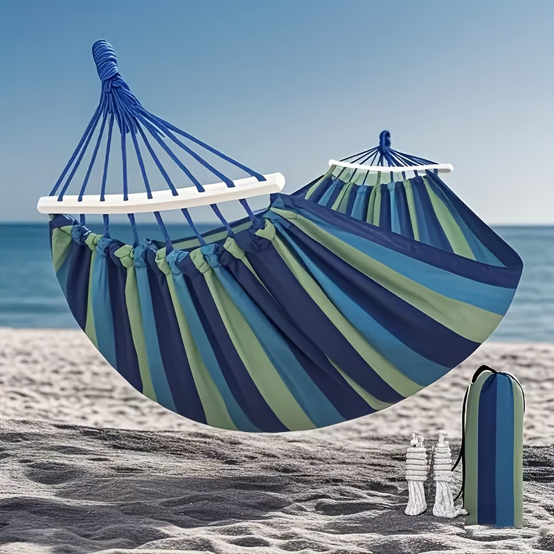 TEMU Camping Hiking Portable Rope Hammock Hammock Double Outdoor Camping Hammock