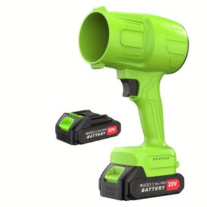 TEMU Cordless Leaf Blower, 50000rpm Electric Cordless Leaf Blower, 20v 2.0ah/4.0ah Battery Jet Dry Blower, High-pressure Blower, Car Dryer, Handheld